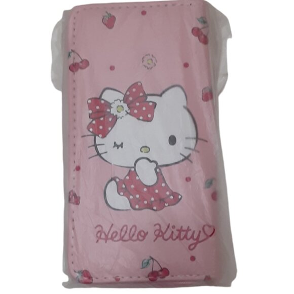 Hello Kitty Zippered Wallet Long Clutch Cash Cards Coin Holder - Picture 4 of 4